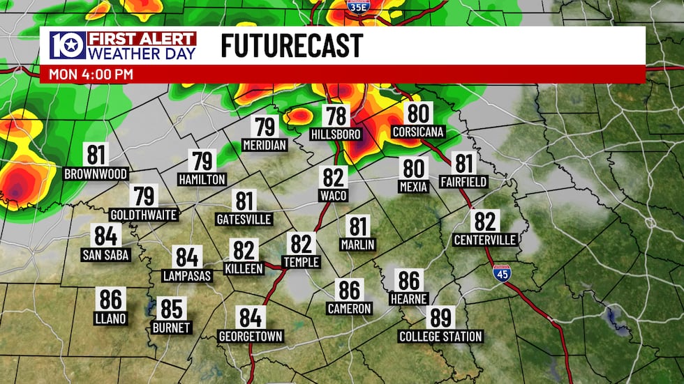 Although storms from the morning hours may depart Central Texas mid-to-late morning leaving...