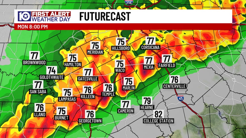 Although storms from the morning hours may depart Central Texas mid-to-late morning leaving...