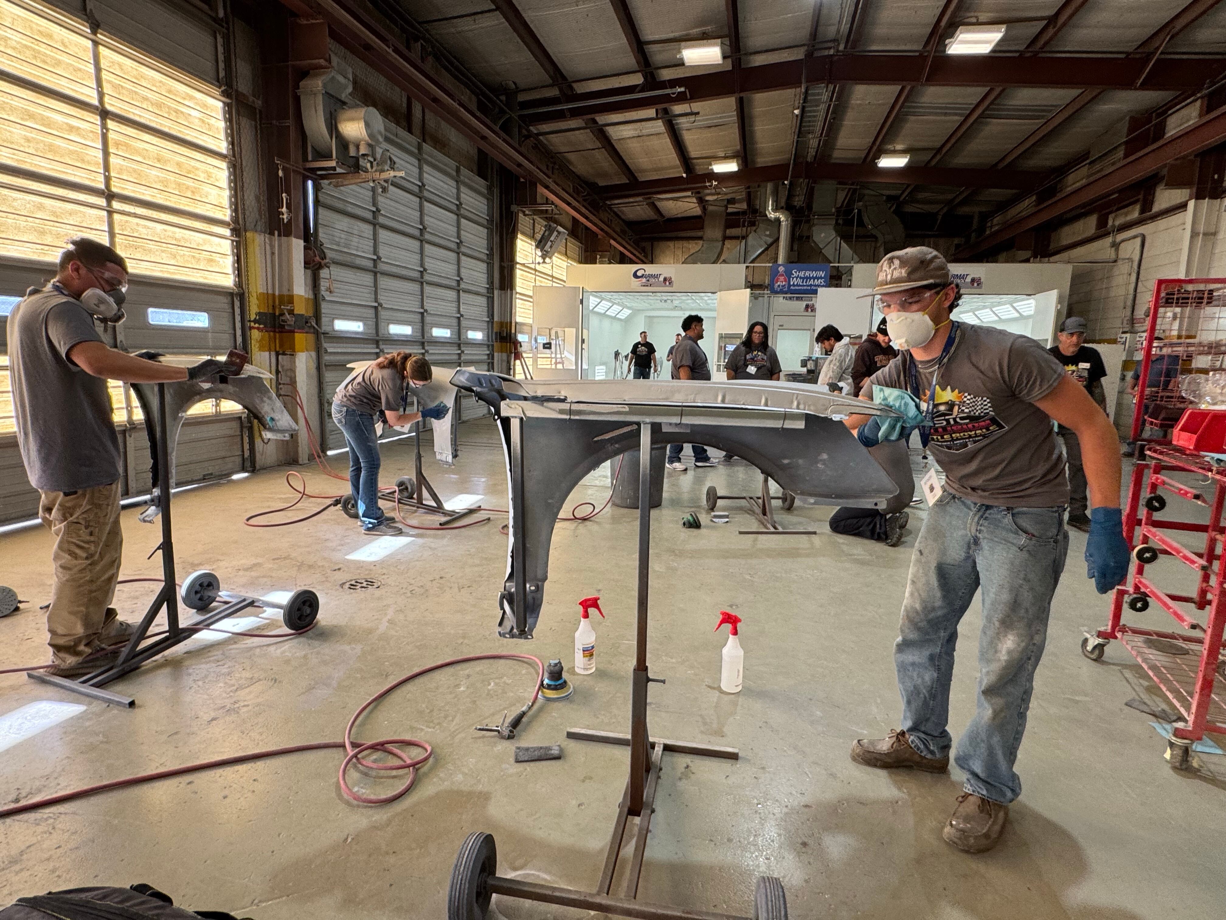TSTC Waco Hosts First Battle Royale for Auto Collision Students