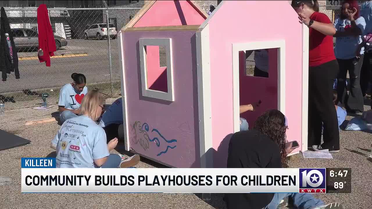Habitat for Humanity Builds 20 Playhouses for Killeen Children