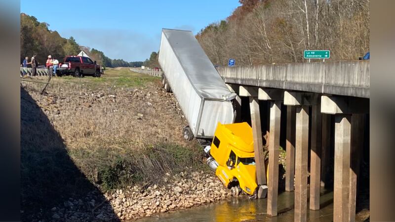 Truck crash on Interstate 49 in Louisiana.
