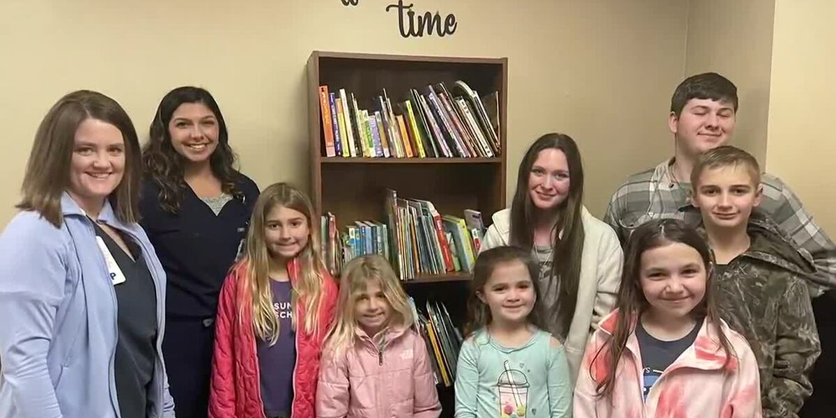 China Spring students fill the shelves at ‘The Lullaby Room’ with books ...