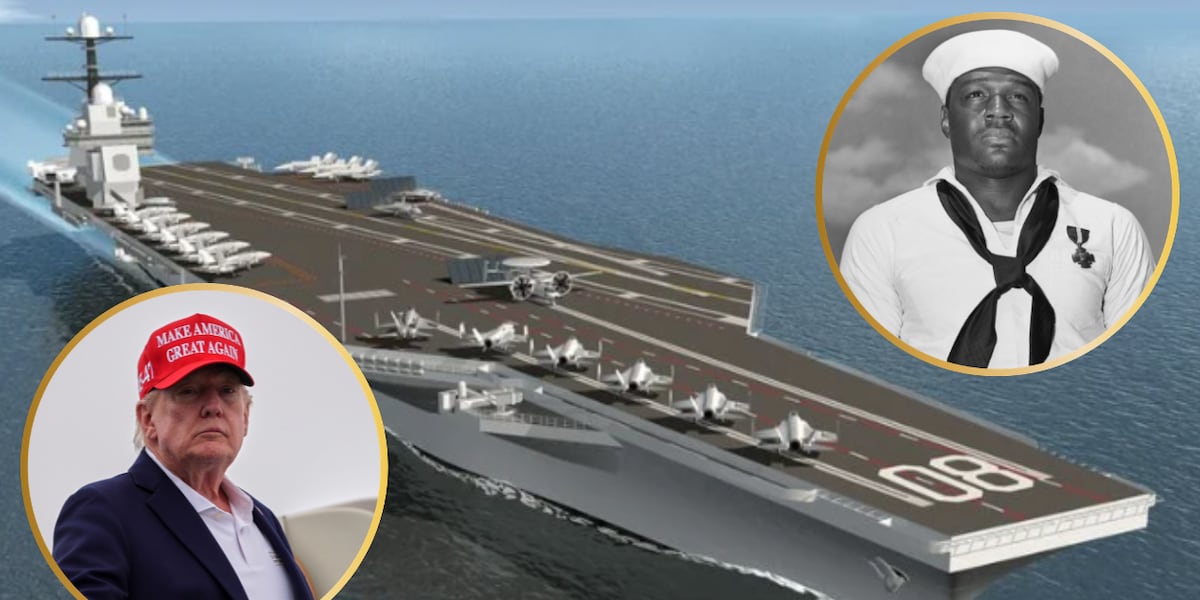 Photo: KWTX Navy discusses renaming aircraft carrier after Trump instead of heroic Black sailor