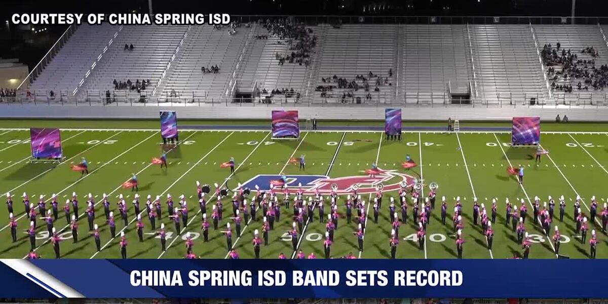 China Spring band celebrates historic placement at UIL competition