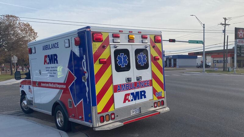 Paramedics checked the boy out at the scene. He receive only minor injuries. (Photo by Drake...