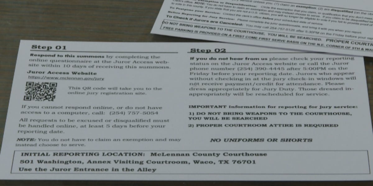 McLennan county switching to new online jury notification system