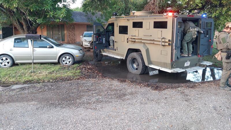 Multiple authorities executed several search and arrest warrants for drug trafficking in...