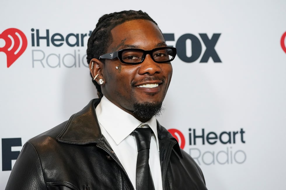 Offset arrives at the iHeartRadio Music Awards, Monday, March 17, 2025, at the Dolby Theatre...