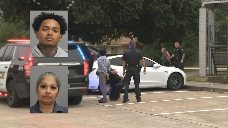 Two people were arrested Thursday morning at The Grove at Southwood apartments in College...