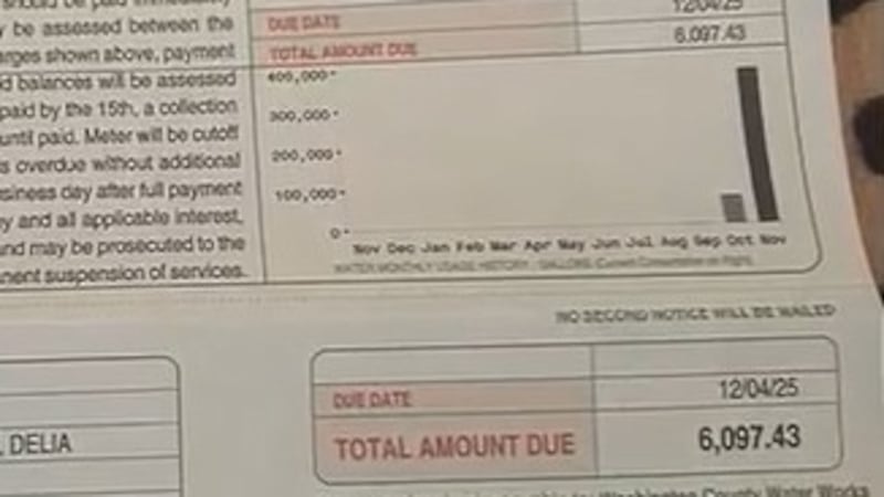 Plymouth woman receives more than $6,000 water bill.