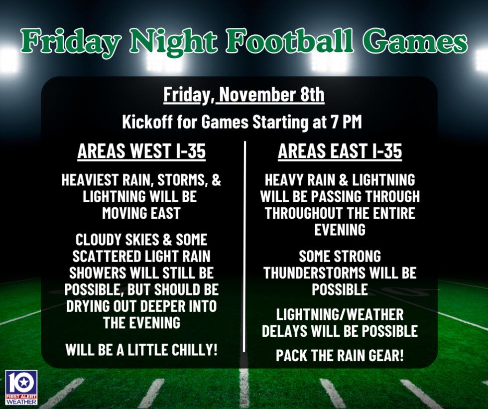 Storm potential shifts east throughout the evening. Heavy rain and lightning could impact some...