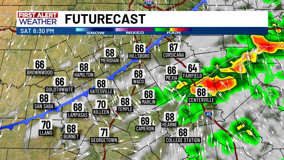 Light showers are expected from Friday afternoon through daybreak Saturday. We'll likely see a...