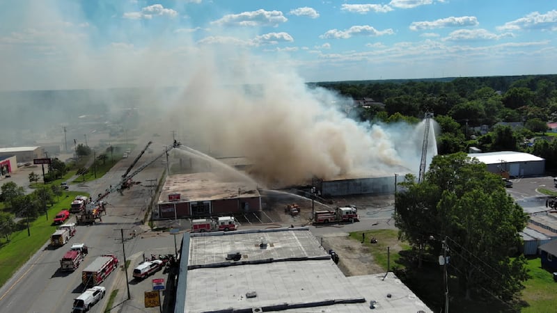 Five firefighters were injured in a major fire that tore through a North Carolina furniture...