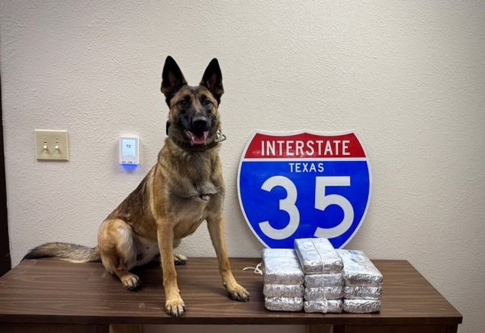 K-9 officer Karma alerted a Texas DPS trooper to drug cartel fentanyl inside a hidden...