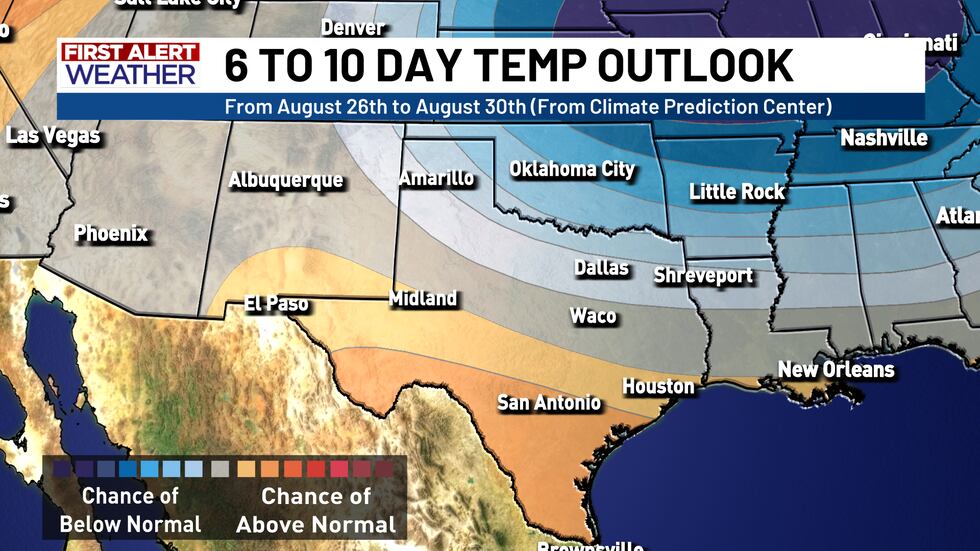 6 to 10 Day Temperature Outlook (From Climate Prediction Center)