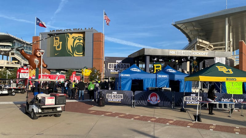 FOX's Big Noon Kickoff was at McLane Stadium ahead of Baylor's 27-14 win over Oklahoma in the...