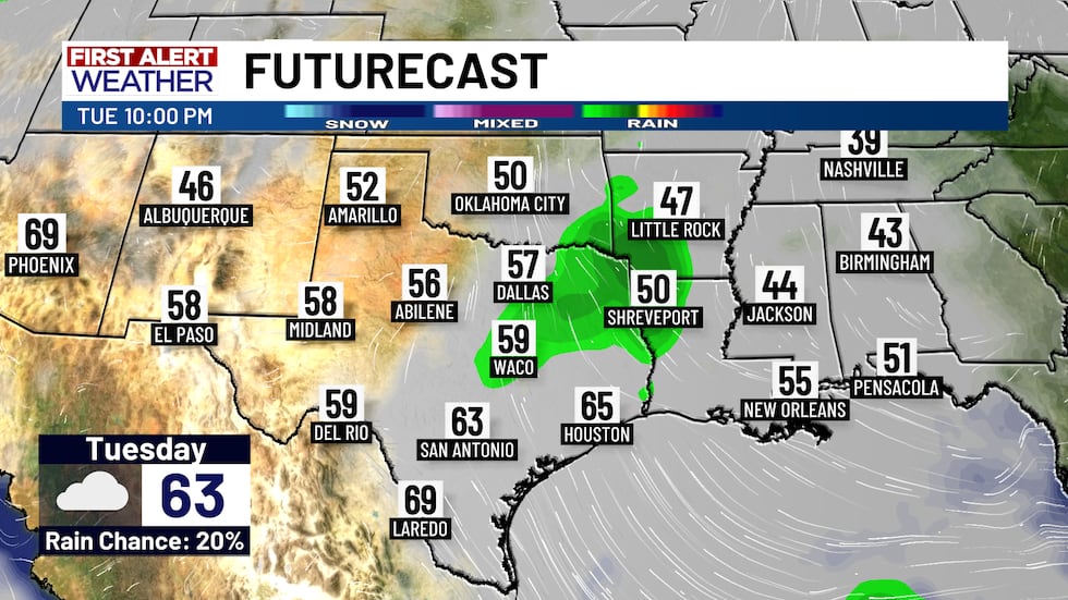 First Alert Futurecast Tuesday Evening (December 16th)