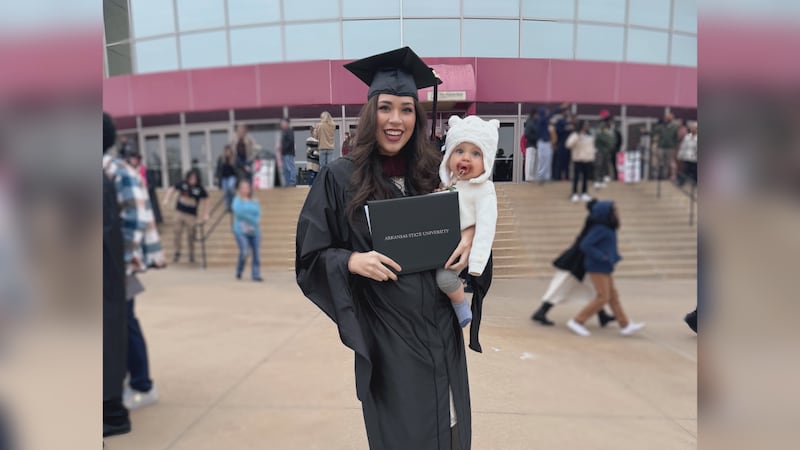 While thousands of students earned their degrees at Arkansas State University’s commencement...