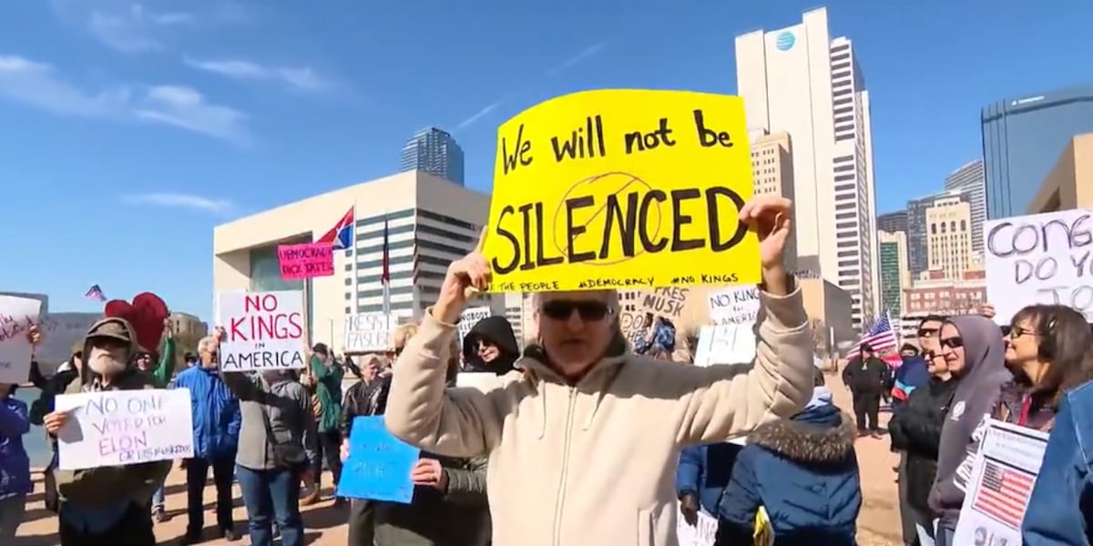 Dallas protesters slam President Trump, Elon Musk and DOGE for cutting ...