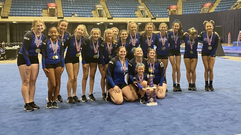 Waco's Zero Gravity Acro and Tumbling team celebrates its 2022 National Championship