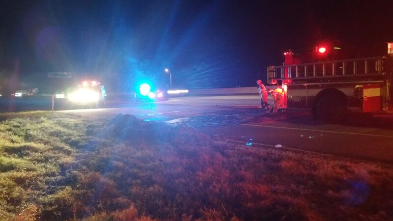 Hay Point 51 Rural Fire Hay catches fire on I-35