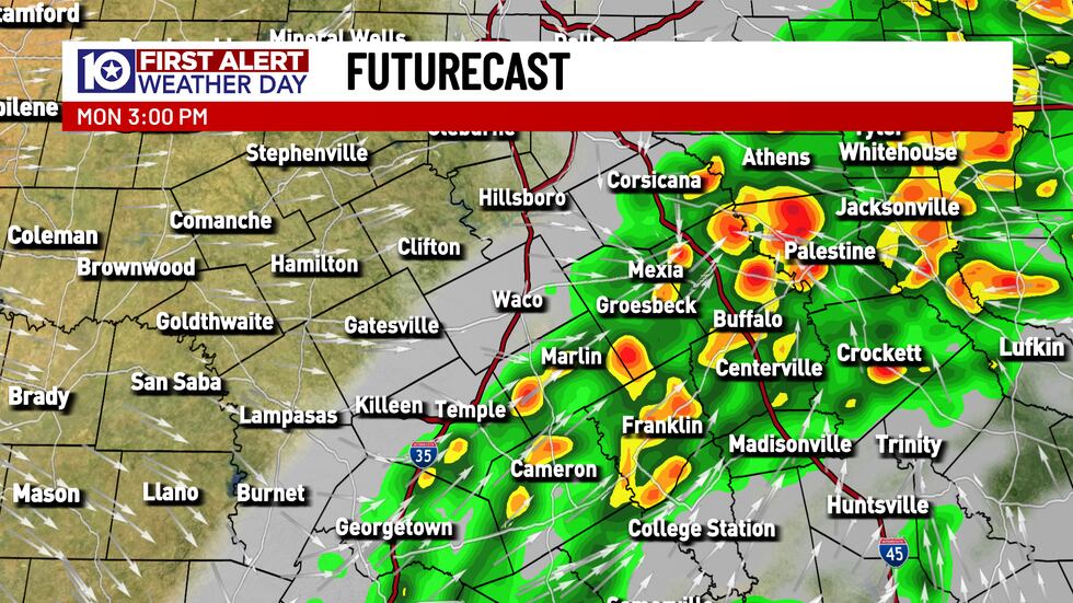 La actividad de tormentas aisladas aumentará más tarde en la tarde en el clima cálido e inestable...