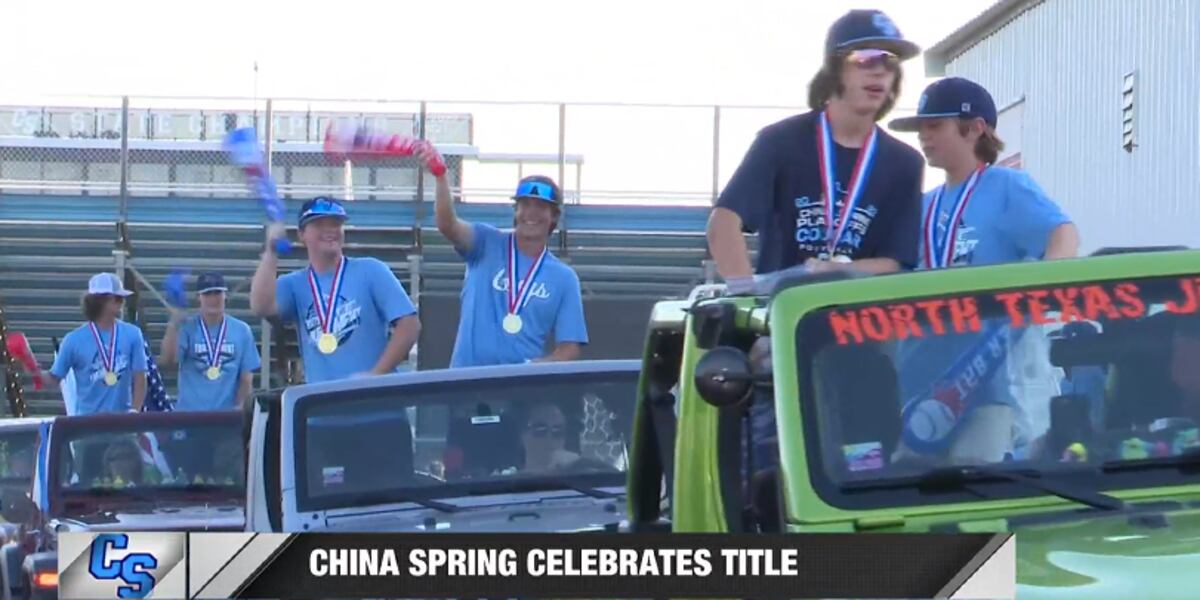 China Spring Texas Color China Spring baseball celebrates state title at championship parade