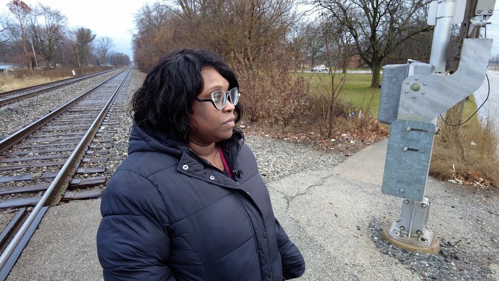 Akicia Henderson was filming as a little girl jumped off a train that began to move on...