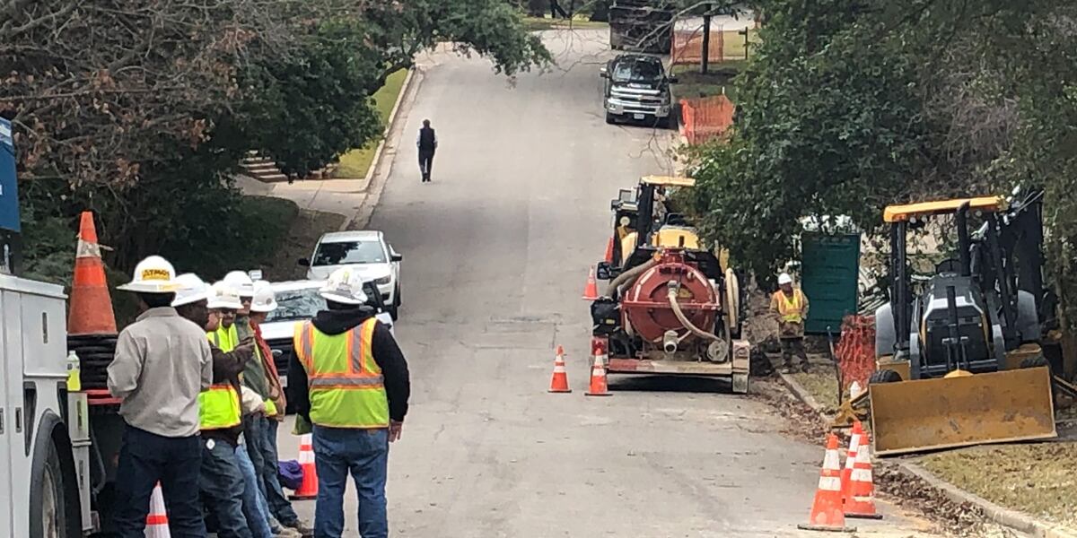 Large Gas Line Break Gas line break leads to temporary evacuations