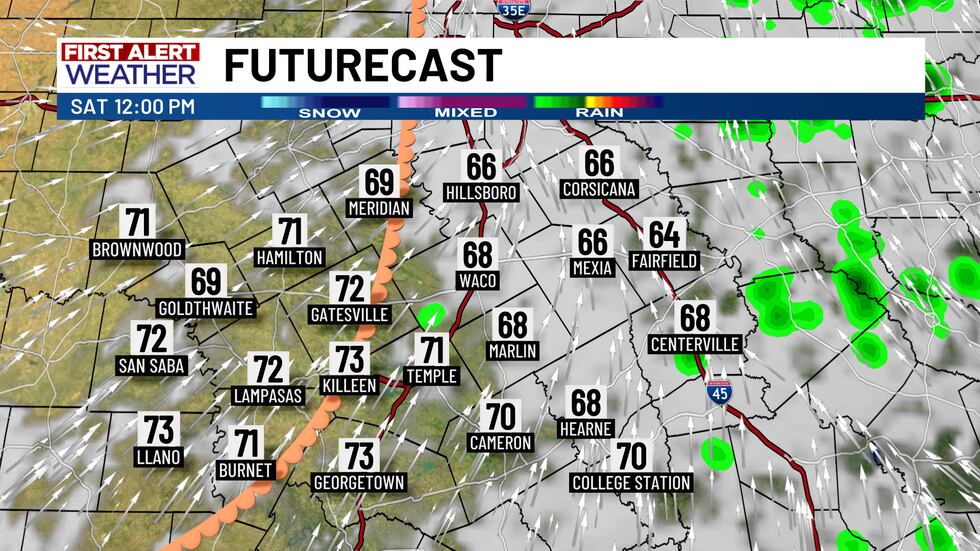 Light showers are expected from Friday afternoon through daybreak Saturday. We'll likely see a...