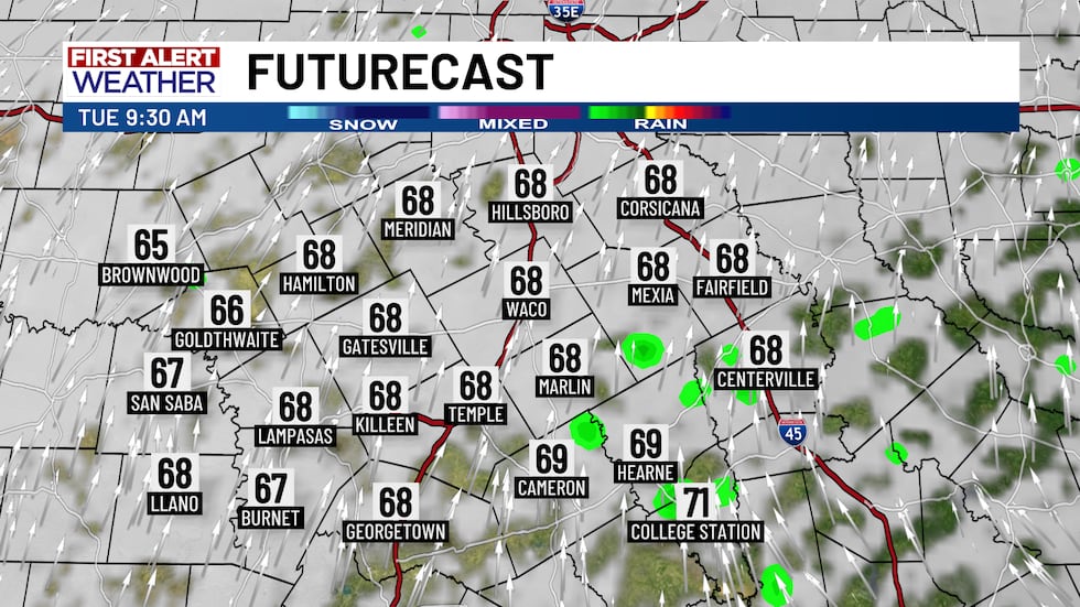 First Alert Futurecast Tuesday Morning