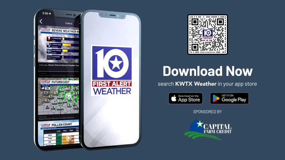 Download the FREE KWTX Weather App to stay ahead of impending severe thunderstorms and...