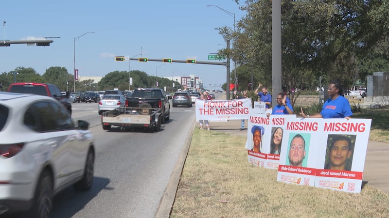 Amber Alert Network Brazos Valley held its “Honk For The Missing” public awareness event at a...