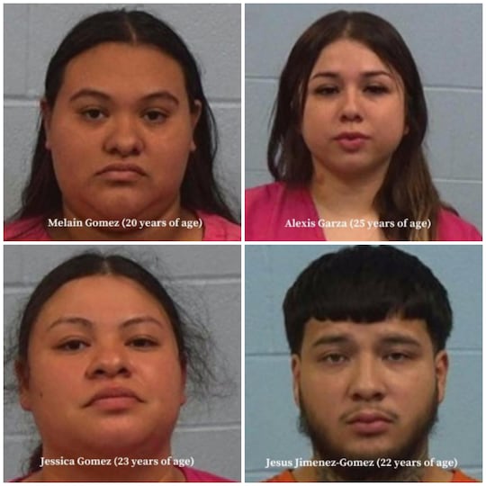 Melain Gomez (top left), Alexis Garza (top right), Jessica Gomez (bottom left) and Jesus...