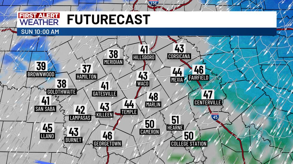 A strong cold front blasts through Central Texas early Sunday morning and will drastically...