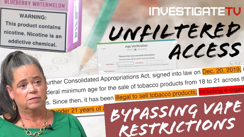 Unfiltered Access: Teens are bypassing age restrictions on buying e-cigarettes