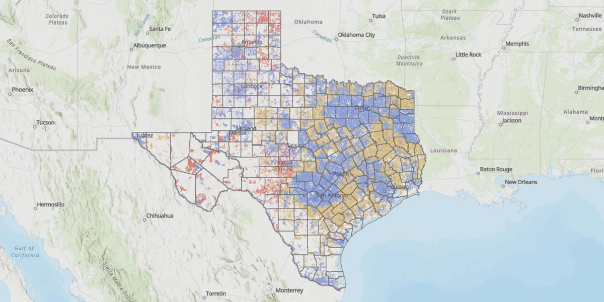 New Texas Broadband Development Map shows area internet troubles