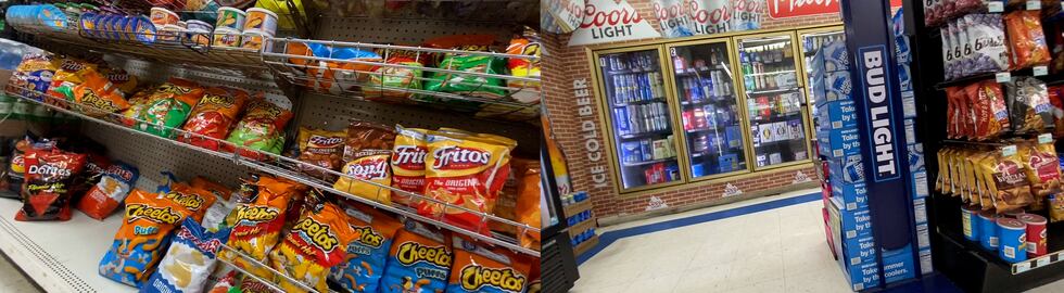 Many stores that accept food stamps that InvestigateTV visited had prominent shelves of chips,...