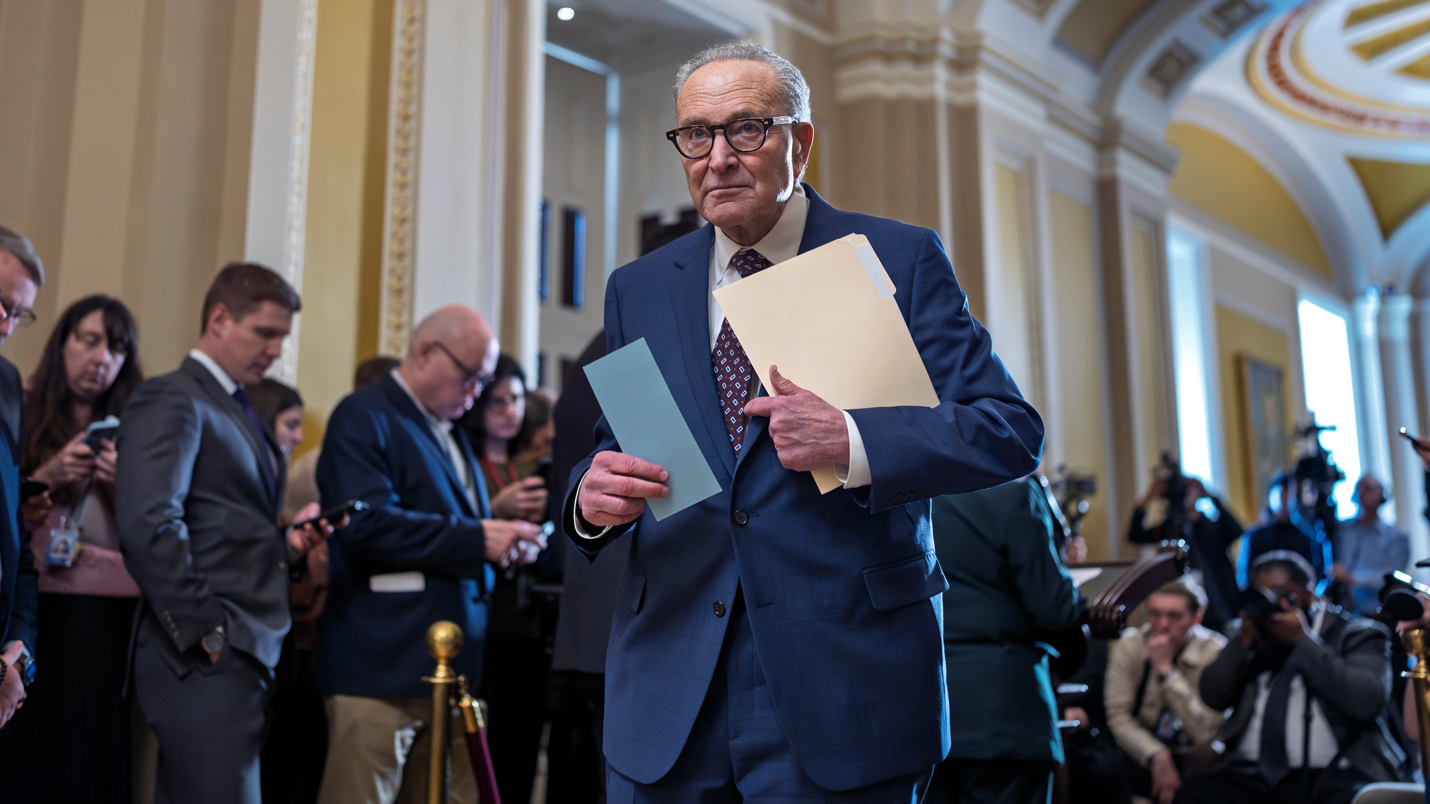 Democrats block government funding package in Senate as negotiations continue to avert a shutdown