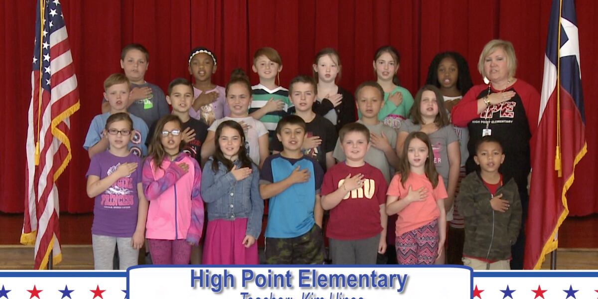 Daily Pledge High Point Elementary Mrs. Hines' Class