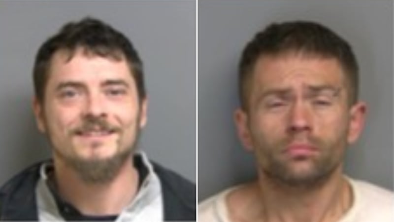 Mark McCracken (left) and Derek Harrison (right) face up to 15 years in prison.