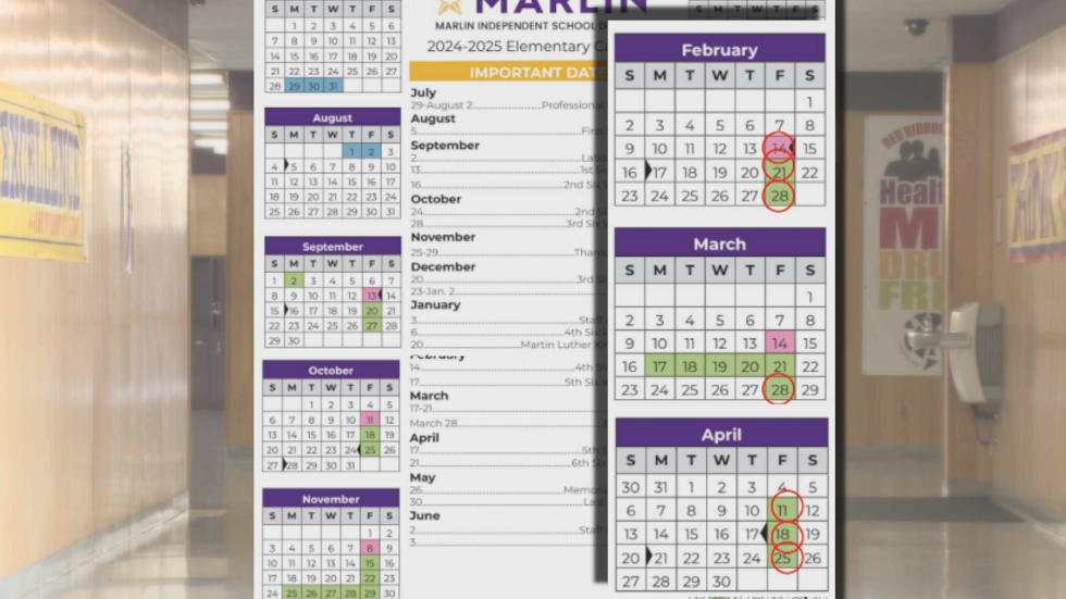 Marlin ISD Board votes to switch to fiveday school week calendar for