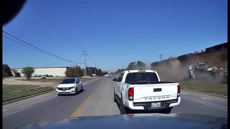 Train crashes into City of Bryan vehicle