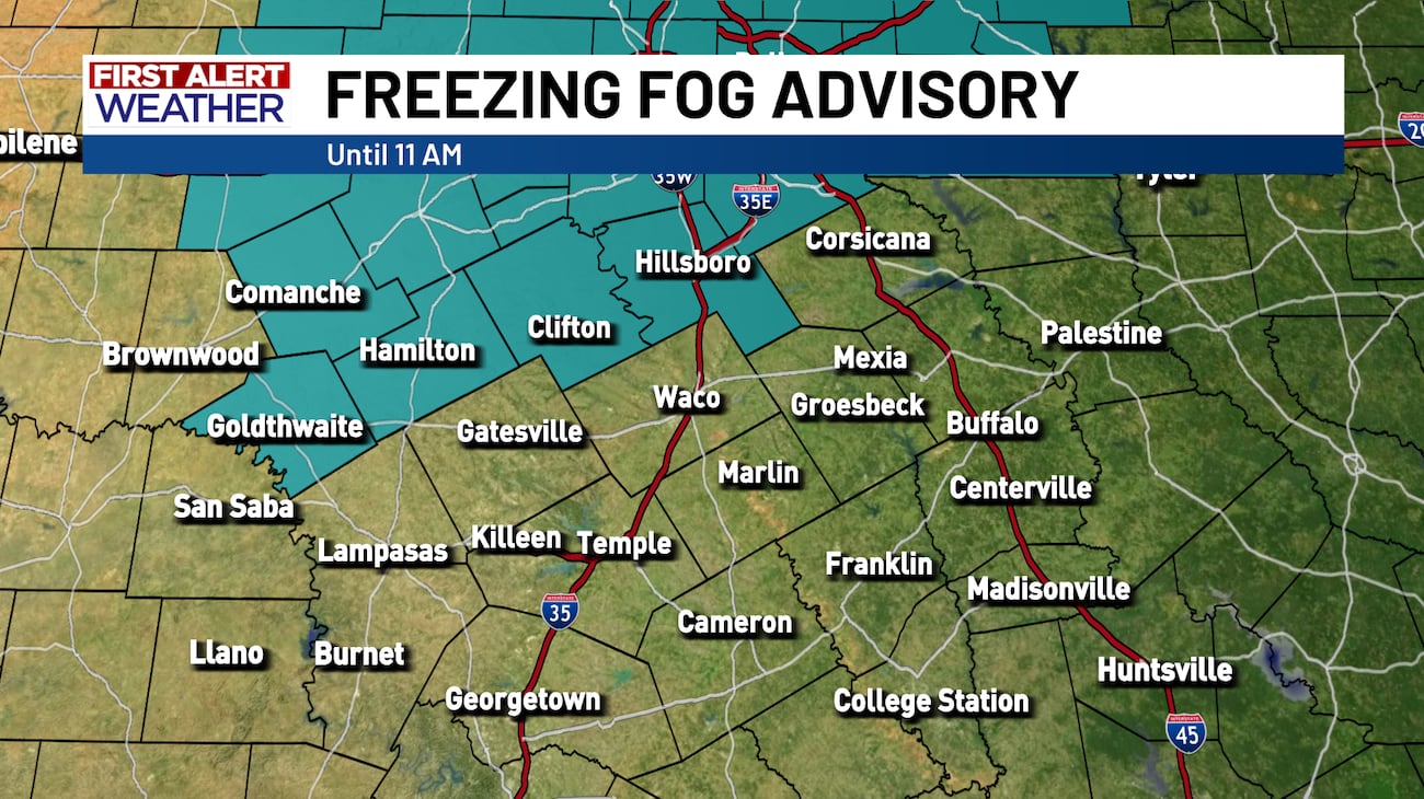 FIRST ALERT: Freezing Fog & Cold Weather Continues This Morning