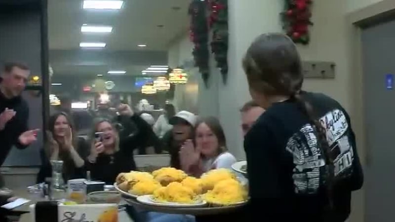 The regulars started raising money after hearing about the sudden death of her husband.