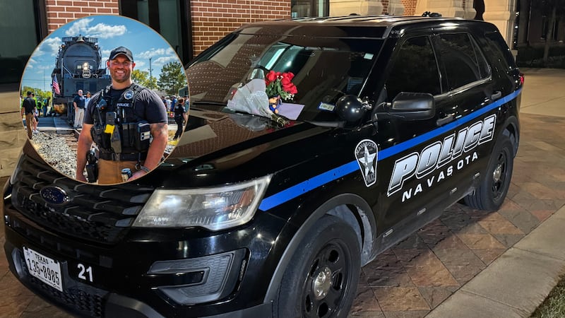 Sgt. Mark Butler with the Navasota Police Department was killed Wednesday after a woman drove...