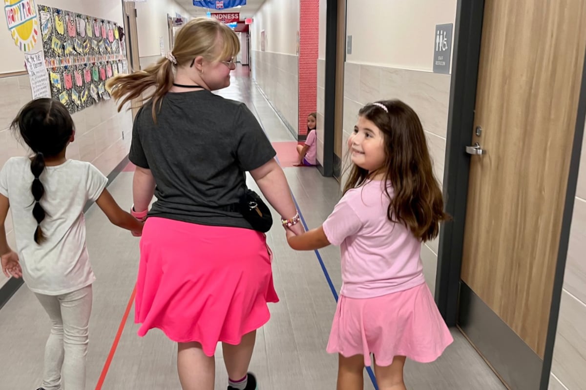 Potts Ele Midway ISD Graduate with Down Syndrome brings joy and a helping hand to ...
