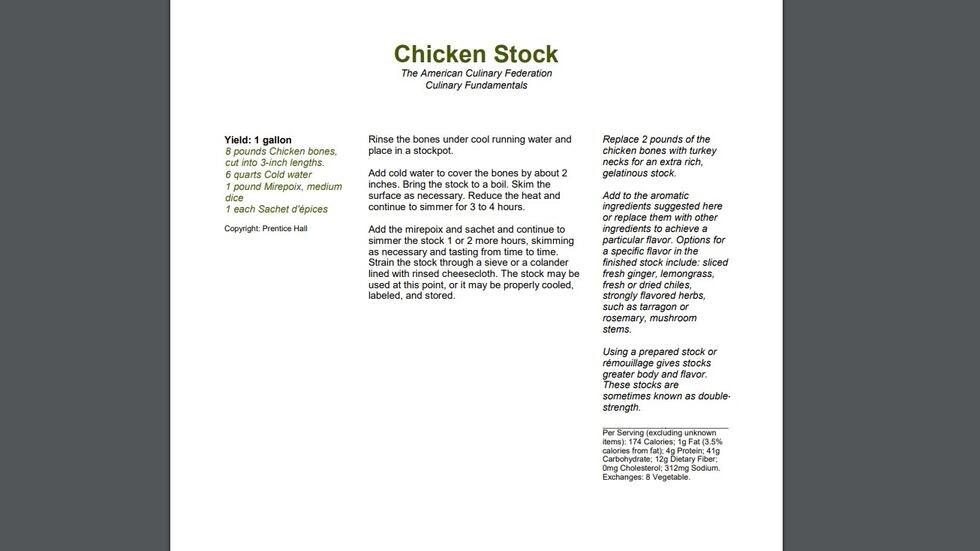 Chicken Stock