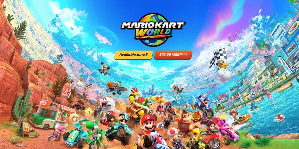 Mario Kart 9 is officially Mario Kart World