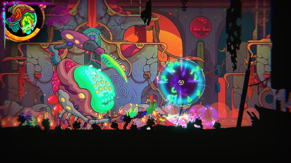 a psychedelic metroidvania